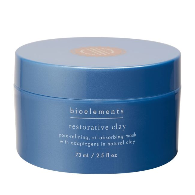 Bioelements Restorative Clay - 2.5 fl oz - Pore-Refining Natural Clay Mask - Absorbs Oil & Improves Skin Texture - Vegan, Gluten Free - Never Tested on Animals