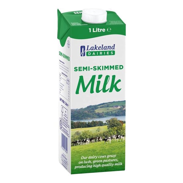 Lakeland Dairies Long Life Semi Skimmed Milk 6x1ltr