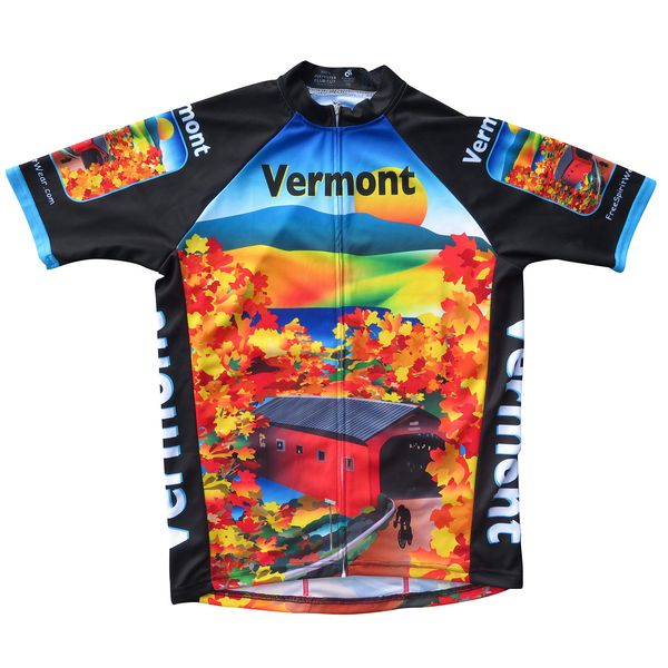 Free Spirit Wear Vermont Cycling Jersey Small