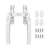 LIAMGUS 2 pcs Window Handle, Double Glazing Window Handles, Window Handle Replacement, Window Handle Replacement Kit, Right/Left Hand, Suitable for Windows and Sliding Doors (White)