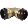 SharkBite 1-1/2 Inch 90 Degree Elbow, Push to Connect Brass Fitting, PEX Pipe,