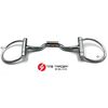 Western Dee Ring Horse Bit with Copper Roller Snaffle (5")