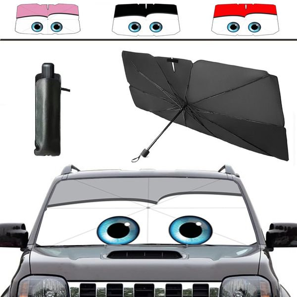 Coricha Windshield Sun Shade Umbrella Brera Shade Car Sun Shade Cover 31x57 Inch As Seen On TV UV Block Front Window Thermal Protection (Gray)