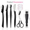 Molisaka Eyebrow Razor Pack, Multipurpose Dermaplaning Face Razors for Women Facial Hair Removal/Exfoliating/Eyebrow Face Shavers/Peachfuzz, Bulk Straight Eyebrow Trimmers Beauty Products for Women