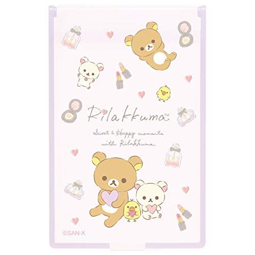 Rilakkuma Mini Mirror [Heart & Makeup] San-X FE24101