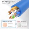 Cable Matters 10Gbps Snagless Short Cat6 Ethernet Cable 3m (Cat6 Cable, Cat 6 Cable) in Blue 3 Meter