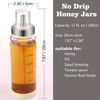 Honey Dispenser No Drip, Maple Syrup Dispenser, Olecranon design, automatic r...