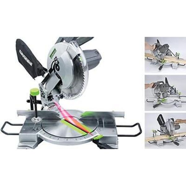 GMS1015LC 15-Amp 10-Inch Compound with Laser Guide and 9 Positive Miter Saw