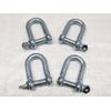 x4 10MM Galvanised Steel Commercial Dee Shackles