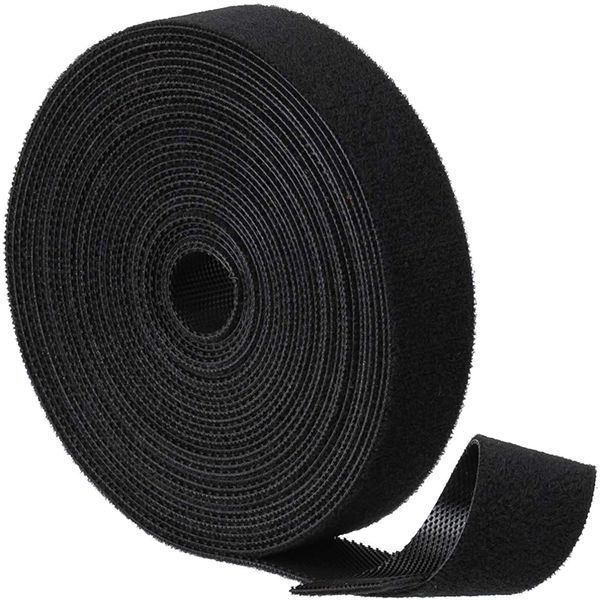 SHICHANG Cable Ties Velcro Bands, Binding Tape, 6.9 inches (20 mm) x 56.3 ft (16 m), Heat Resistant Tape, Strong for TV Power Cords/PC Cables, Wiring Organization, Magic Band, Zipping Belt, Freely Cut, Storage Tape, Velcro