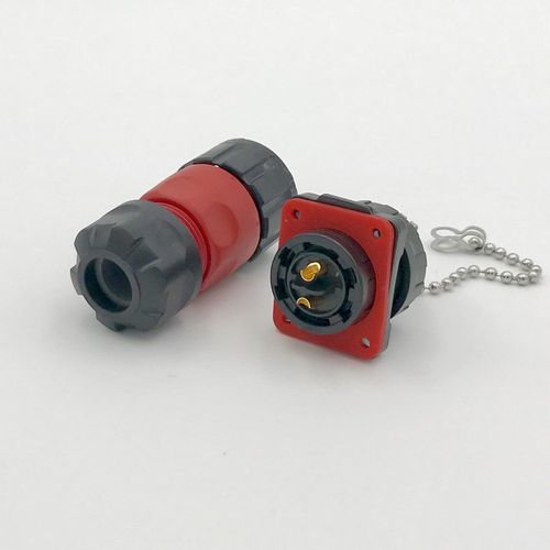 CNLINKO 2 Pin Power Industrial Circular Connector, Female Plug & Male Panel Mount Receptacles Socket Jack, Outdoor Waterproof IP67, AC DC