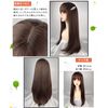 Wig, Long, Straight Wig, Full Wig, Natural, Cosplay, Small Face, Popular, Heat Resistant, Harajuku Style, Fashion, Net/Comb Included (Ash Brown)
