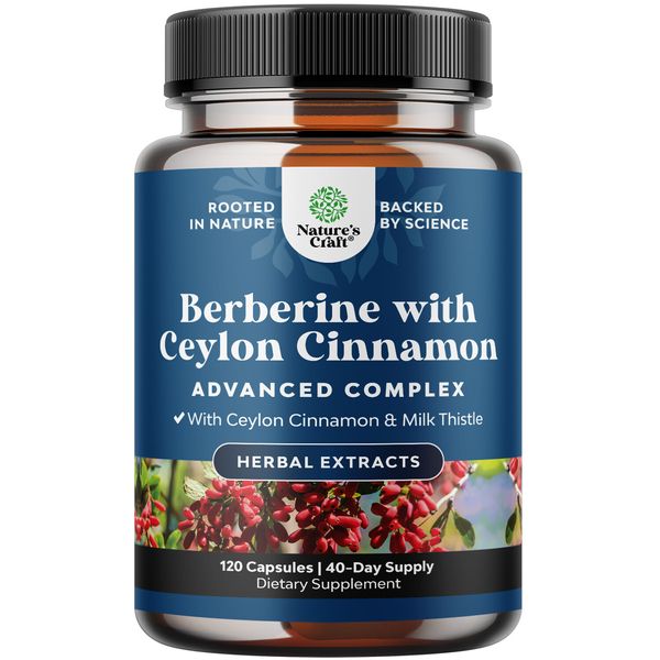 Balancing Berberine Plus 1200mg Per Serving Complex Antioxidant w/ Ceylon 120ct