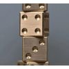 Set of Two Precision Brass Dice - Drilled with differing depths for the most mathematically random roll possible