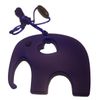 Elephant Teether Soother Silicone Toy BPA Free (Navy Blue)