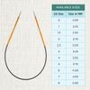 KnitPro Zing Fixed Knitting Needles – 22.5cm x 2.25mm Circular Knitting Pins, 81
