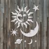 Celestial Sun and Moon Stencil - Planet and Galaxy Stencils