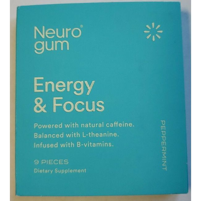 NeuroGum Smart Gum 1 pack Peppermint 9 pcs: Fuel Your Body & Activate Your Mind