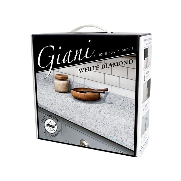 Giani Granite Countertop Paint Kit 2.0-100% Acrylic (White Diamond)