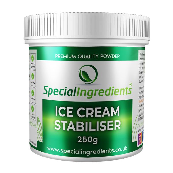 Ice Cream Stabiliser and Improver 250g - Vegan, Non-GMO, Gluten Free – Recyclable Container