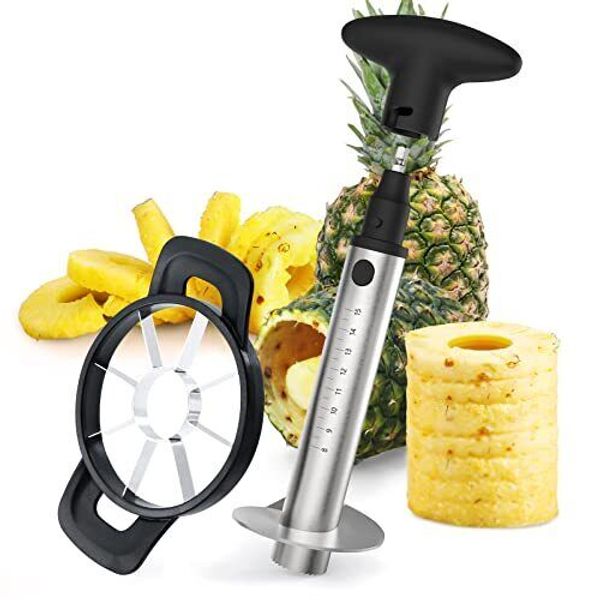 Pineapple Corer Cutter upgraded Electric & Manual Stainless Steel Fruit Pineap