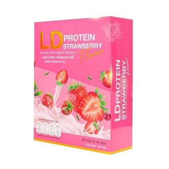 1x LD Protein Strawberry Drink Powder Delicious Healthy High Protein No Sugar