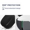 kwmobile Earphone Case for JBL Tune Beam 2 - Wireless Earbuds Silicone Drop Proof Black