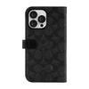Coach iPhone 14 Pro Max Case, Smartphone Case, Smartphone Case, Notebook Type for iPhone 14 Pro Max (Signature C Black) [Parallel Import]