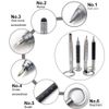 KING OF FLASH Mini Multi Function Pen with Keyring Hook, Stylus, Cross Screwdriver, Flat Screwdriver, Ruler (Black)
