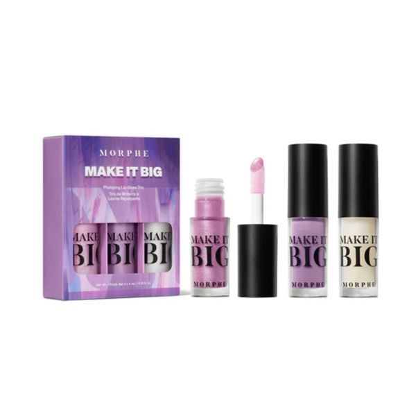 Morphe Make It Big Plumping Lip Gloss Trio Bug Bang Glow, Generation Lavender, 