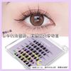 LASHIDOL False Eyelashes, For Partial False Eyelashes, Pine Extract, Self Natural, Popular, DIY, Reusable, Eye Butt, Handmade, Premium Fiber, Natural (No. 04 Pure)