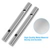 Seimneire Guitar String Retainer Bar, 45MM Metal String Tension Bars - 2 PCS chrome
