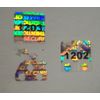 SV5# 100 Square .5" SVAG #'d Security Hologram Labels Stickers 