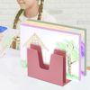 Acrimet Incline Desk File Sorter Step 5 Sections Heavy Duty (Solid Pink Color)