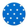 Polka Dots Pattern Dotted White on Blue Design PopSockets PopGrip: Swappable Grip for Phones & Tablets