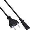 InLine 16654K Netzkabel, Netzstecker auf Euro 8 C7 Stecker, 10m