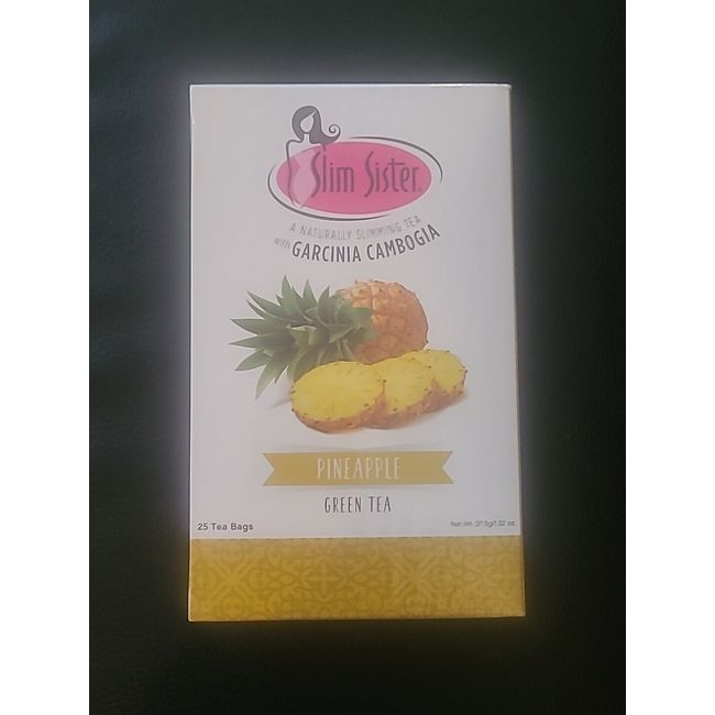 Slim Sister PINEAPPLE GREEN TEA WITH GARCINIA CAMBOGIA 25 Tea Bags