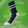 ZombaFlo grip socks (UK, Alpha, One Size, Regular, Regular, 1 Pair Black)