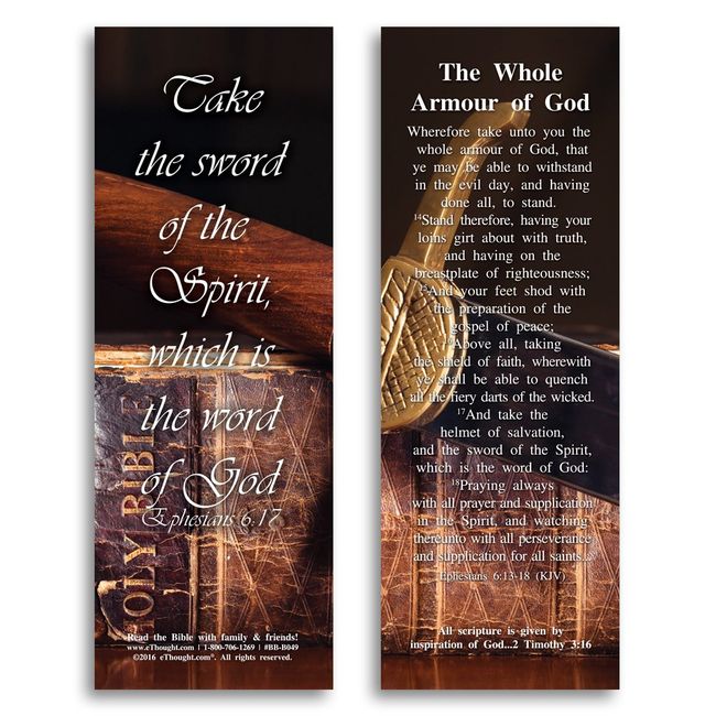 100 Pack Christian Bookmarks with Religious Scriptures, Bible Verse Book  Markers (6 x 2 In)