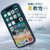 Elecom iPhone 13 mini/Hybrid Case/Silky Clear/Navy