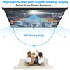 100'' 16:9 HD Projection Screen Manual Pull Down Projector Movie Screen Black