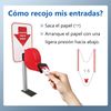 2 Digit Take a Number System Ticket Dispenser with Counter Stand and 1 Roll Queu
