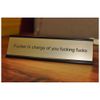 Funny Desk Plate for Boss - Gag Gift