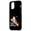 iPhone 13 Funny Flying Into Preschool Unicorn Back To School Rocket Case