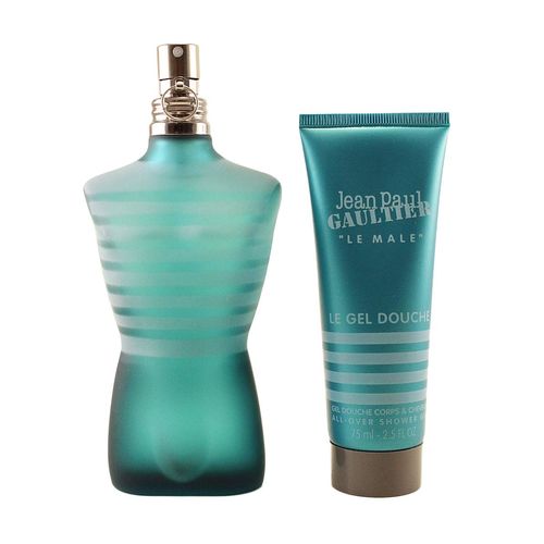 Jean Paul Gaultier Le Male 2 Pc. Gift Set for Men | Edt 4.2 Oz + All Over S/g 2.5 Oz for Men By 4.2 Fl Oz