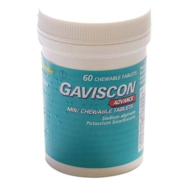 GAVISCON Advance Mint CHEWABLE Tablets 60 Pack (Mint)