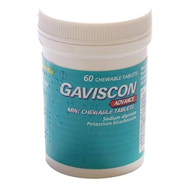 GAVISCON Advance Mint CHEWABLE Tablets 60 Pack (Mint)