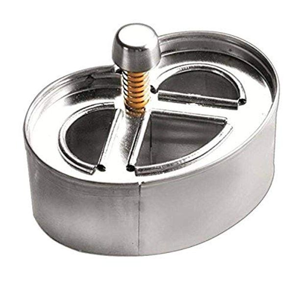 Ibili Pretzle Cookie Cutter, Stainless Steel, Silver, 6.5 x 4.5 x 6.5 cm