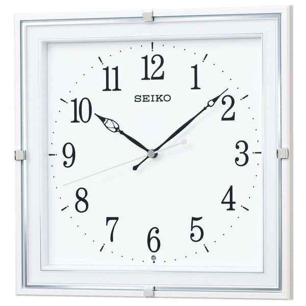 Seiko Clock Clock Radio Wave Analog White Pearl KX232W