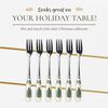 Spode Christmas Tree Pastry Fork, Set of 6 (Multicolor)